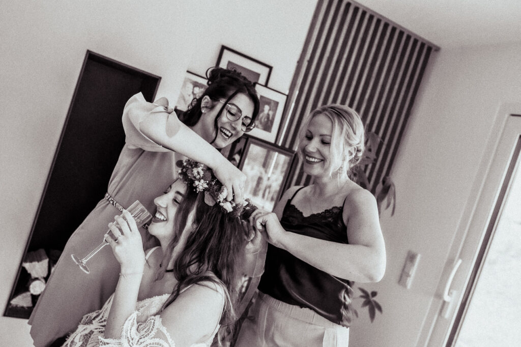 brautpaar bei hochzeit