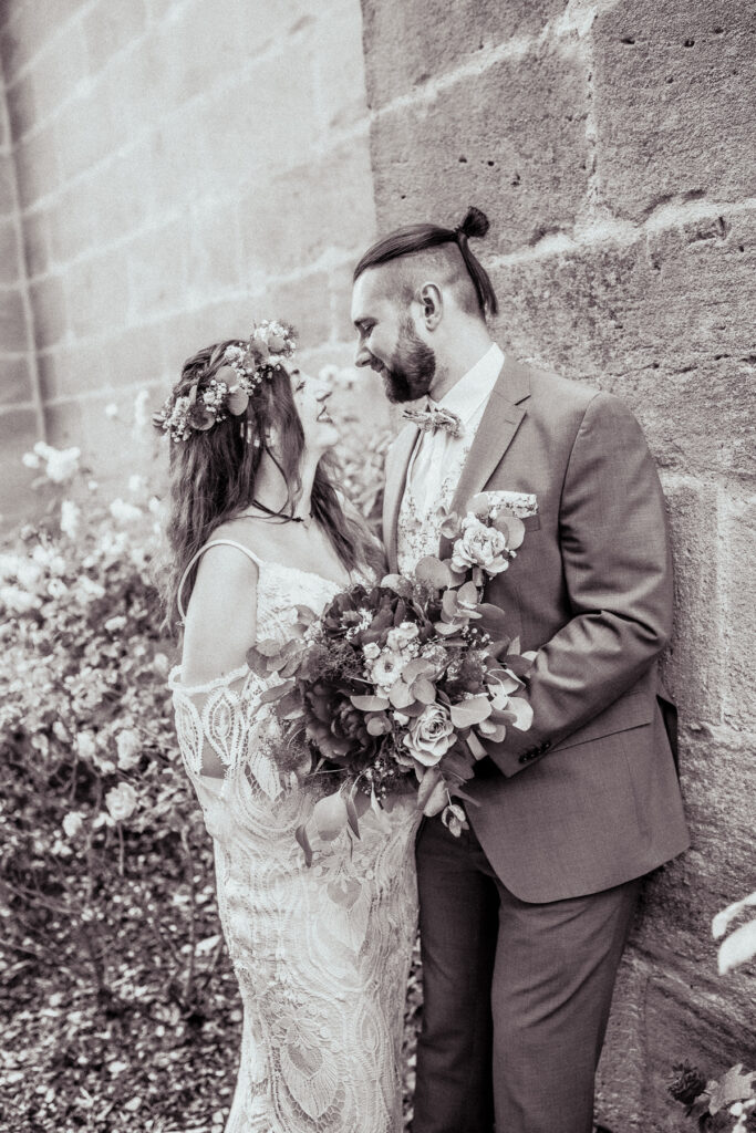 brautpaar bei hochzeit