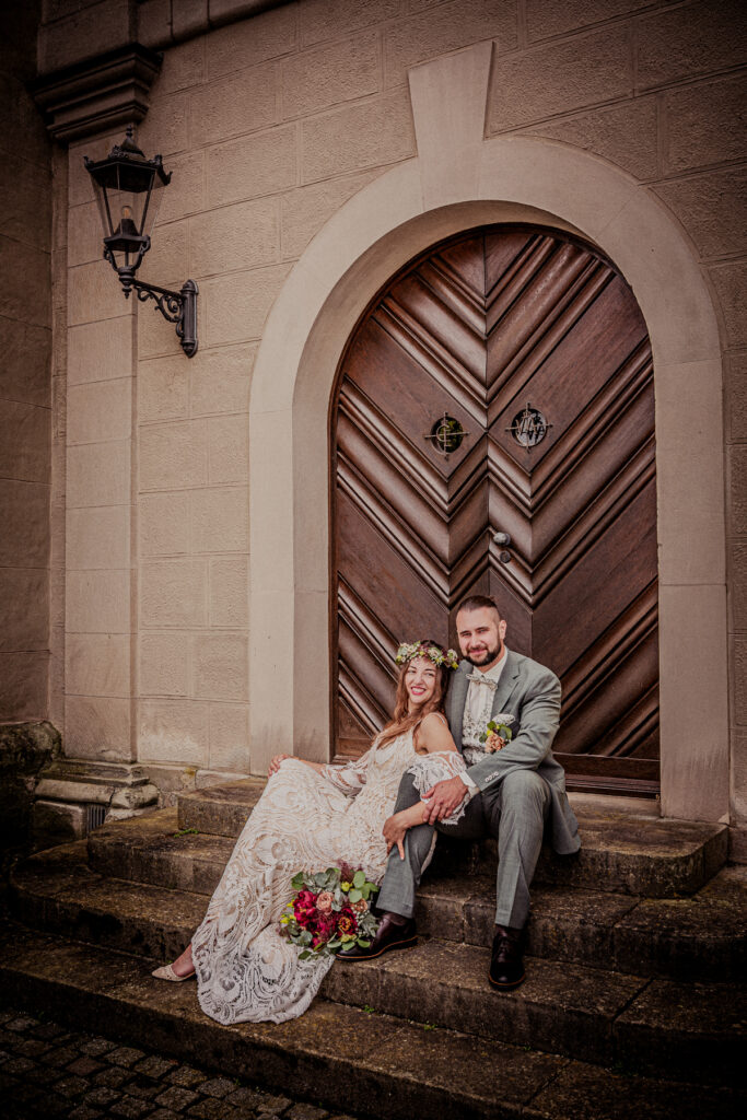 brautpaar bei hochzeit