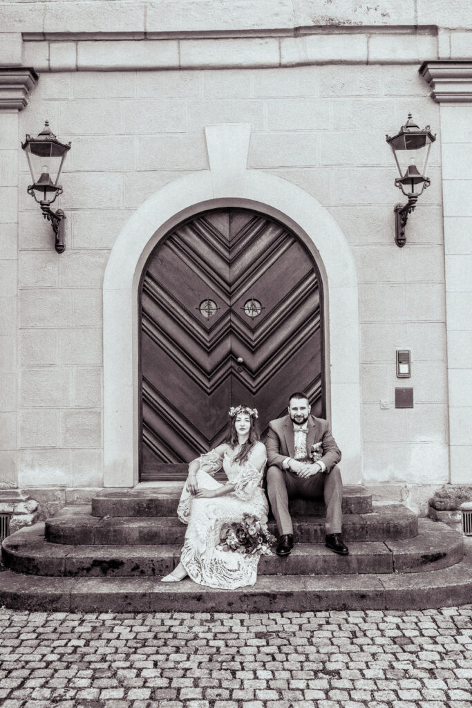 brautpaar bei hochzeit