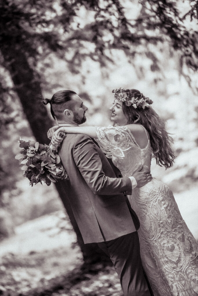 brautpaar bei hochzeit