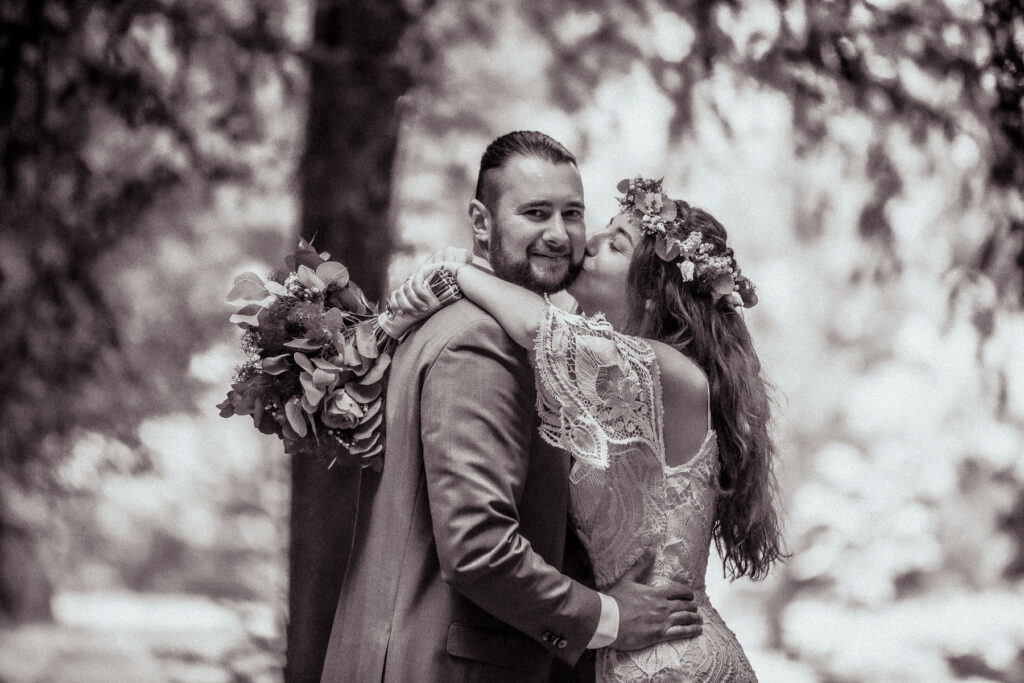 brautpaar bei hochzeit