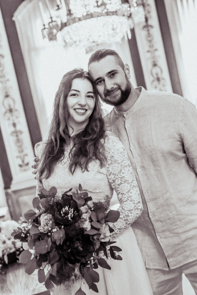 brautpaar bei hochzeit