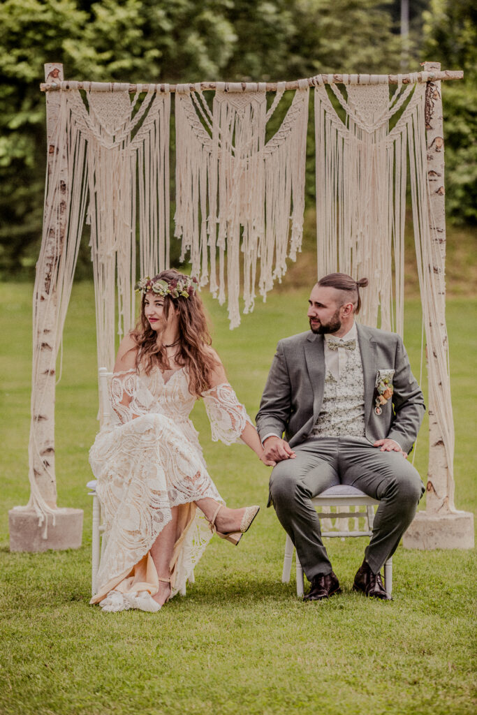 brautpaar bei hochzeit