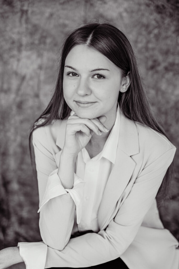 Bewerbungsbild von Elise mit natürlicher Ausstrahlung aus Coburg