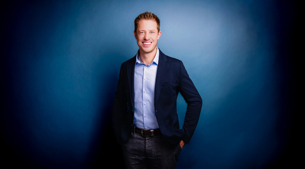 Businessportrait von Pascal Kellner mit klarer Ausstrahlung im Raum Coburg